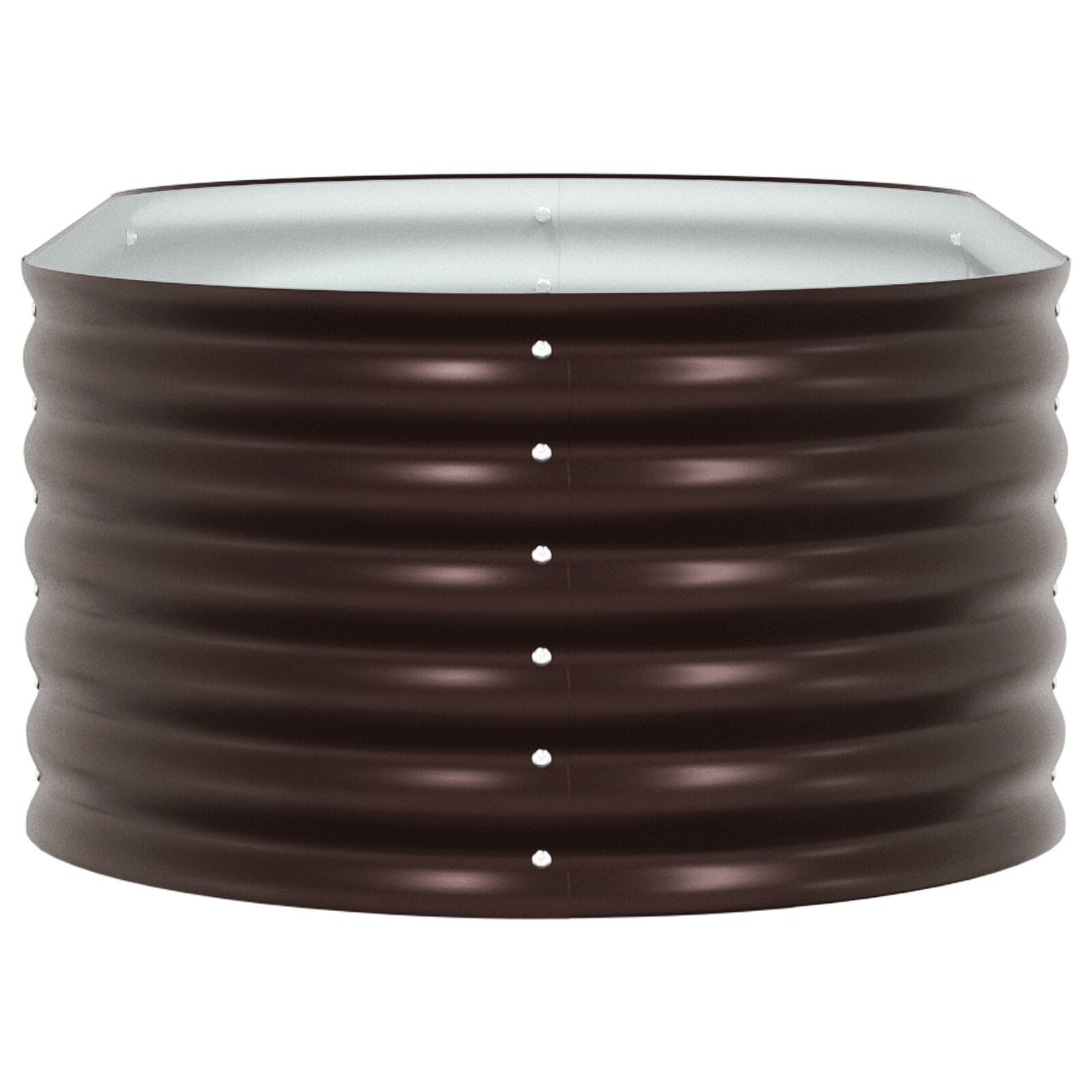 Raised Bed Brown 62.99 x 31.50 x 17.32 in Steel