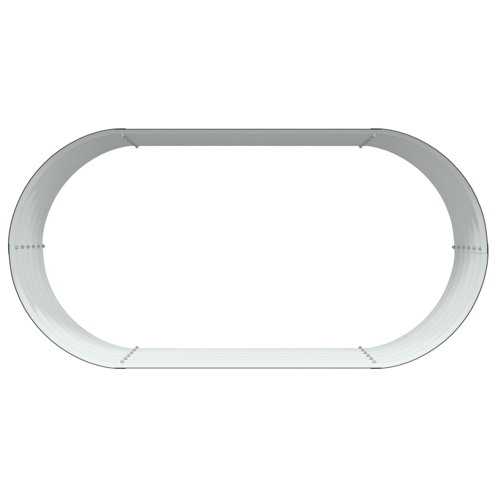 Raised Bed Brown 62.99 x 31.50 x 17.32 in Steel