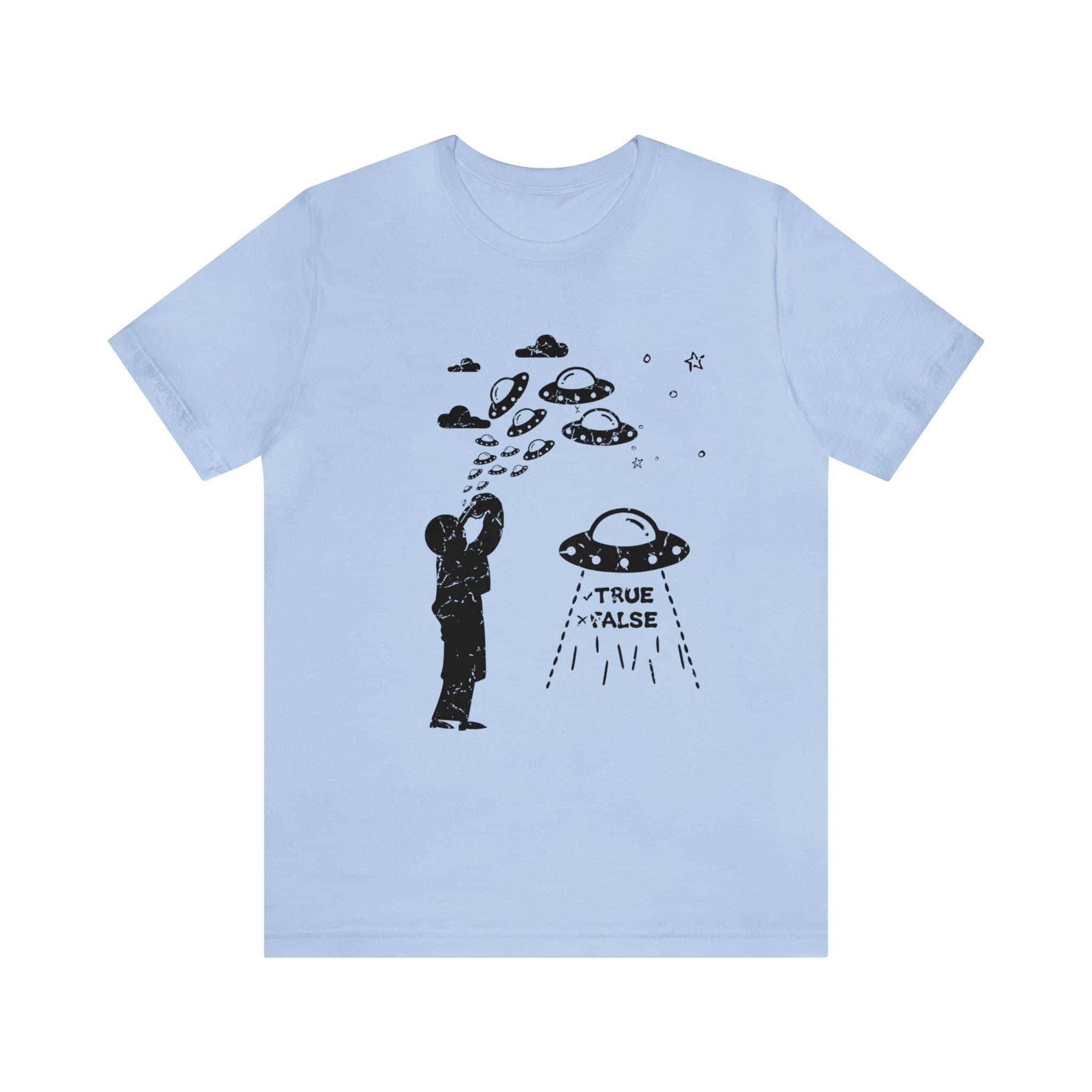 Baby Blue - XL - Are Aliens Real? Unisex Cotton T-Shirt