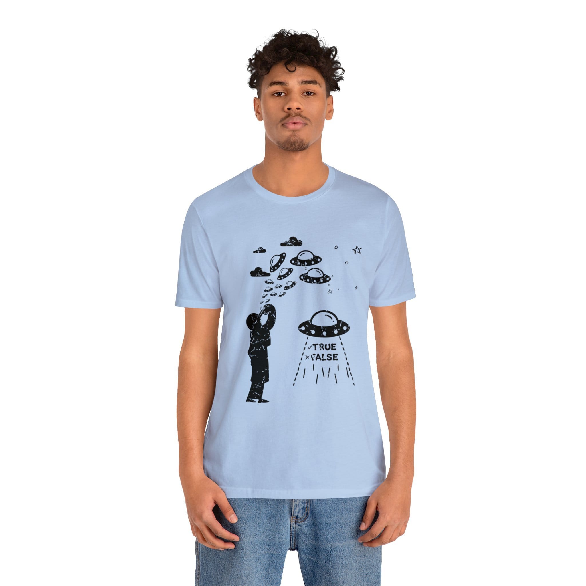 Baby Blue - XL - Are Aliens Real? Unisex Cotton T-Shirt