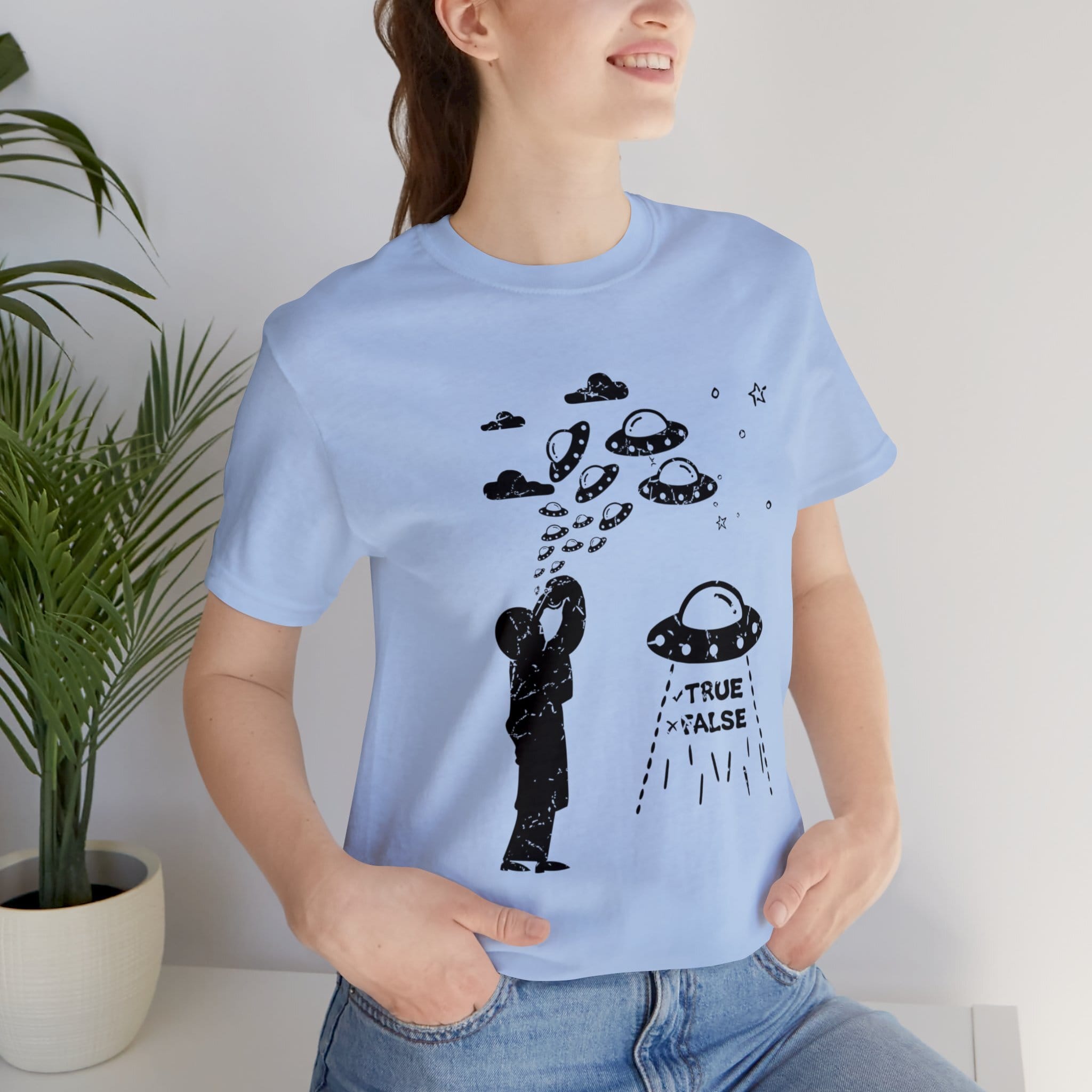 Baby Blue - XL - Are Aliens Real? Unisex Cotton T-Shirt