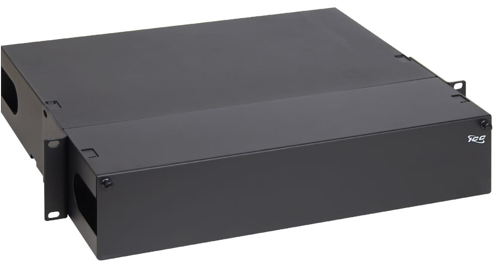 Rack enclosure fiber 6-panel 2 rms