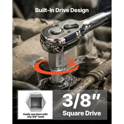 Screw Extractor Set, 27 Pieces Hex Head Multi-Spline Easy Out Bolt Extractor Tool, with Adapters, Solid Storage Case, Cr-Mo Steel Stripped Bolt Remover for Removing Rounded, Broken Bolts, Screws