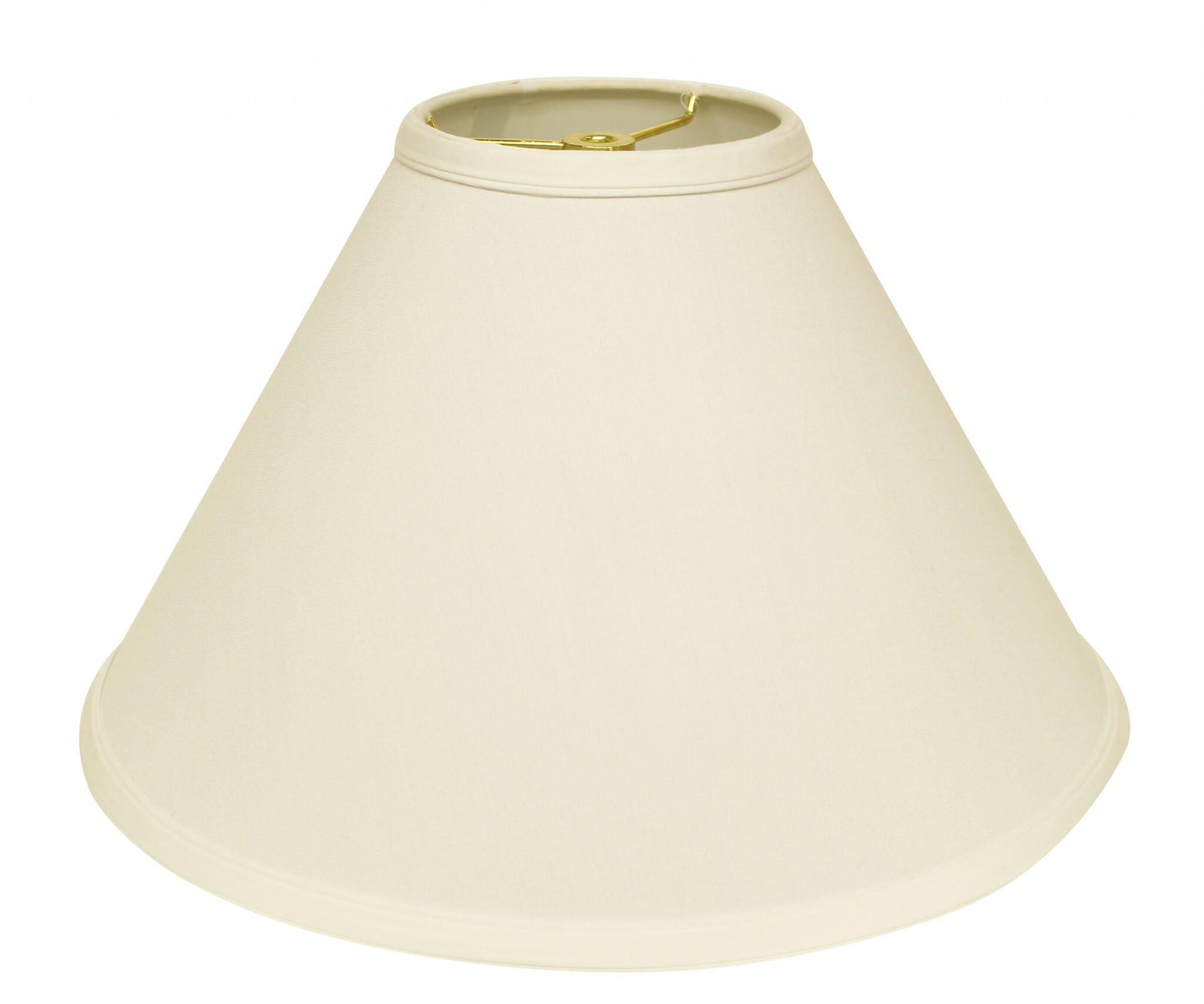 19" Ivory Deep Cone Slanted No Slub Lampshade
