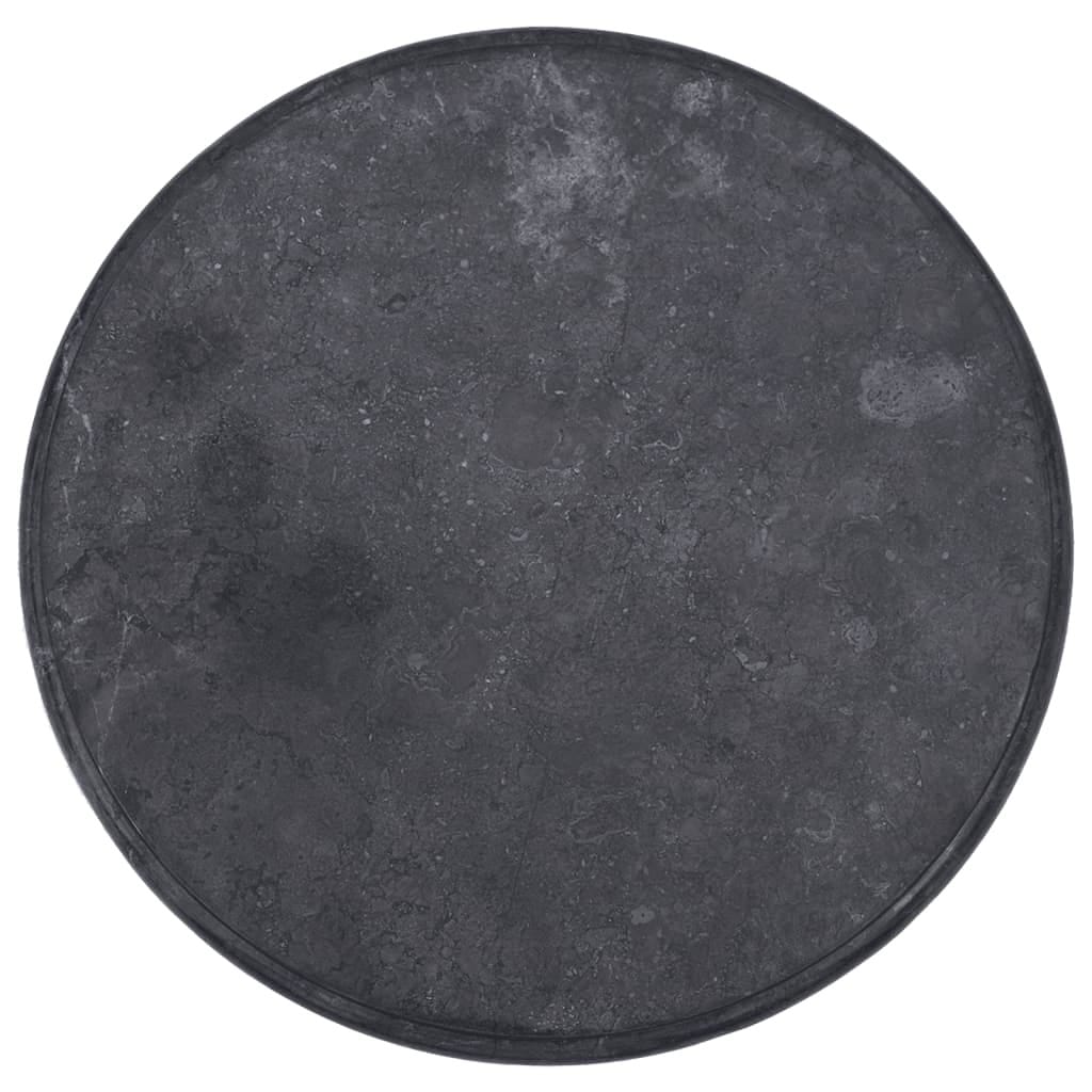 Table Top Black Ø23.6"x1" Marble