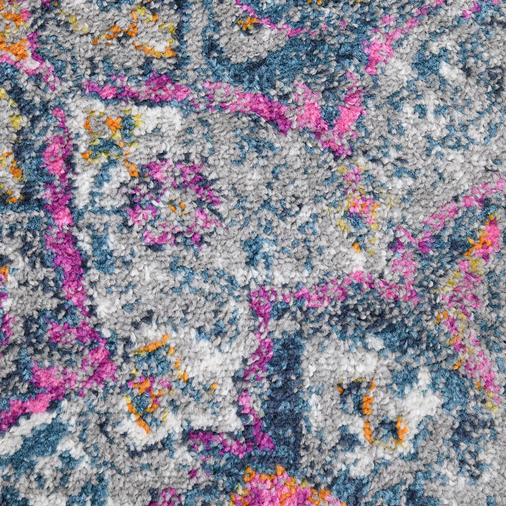 8' X 11' Pink Medallion Power Loom Area Rug