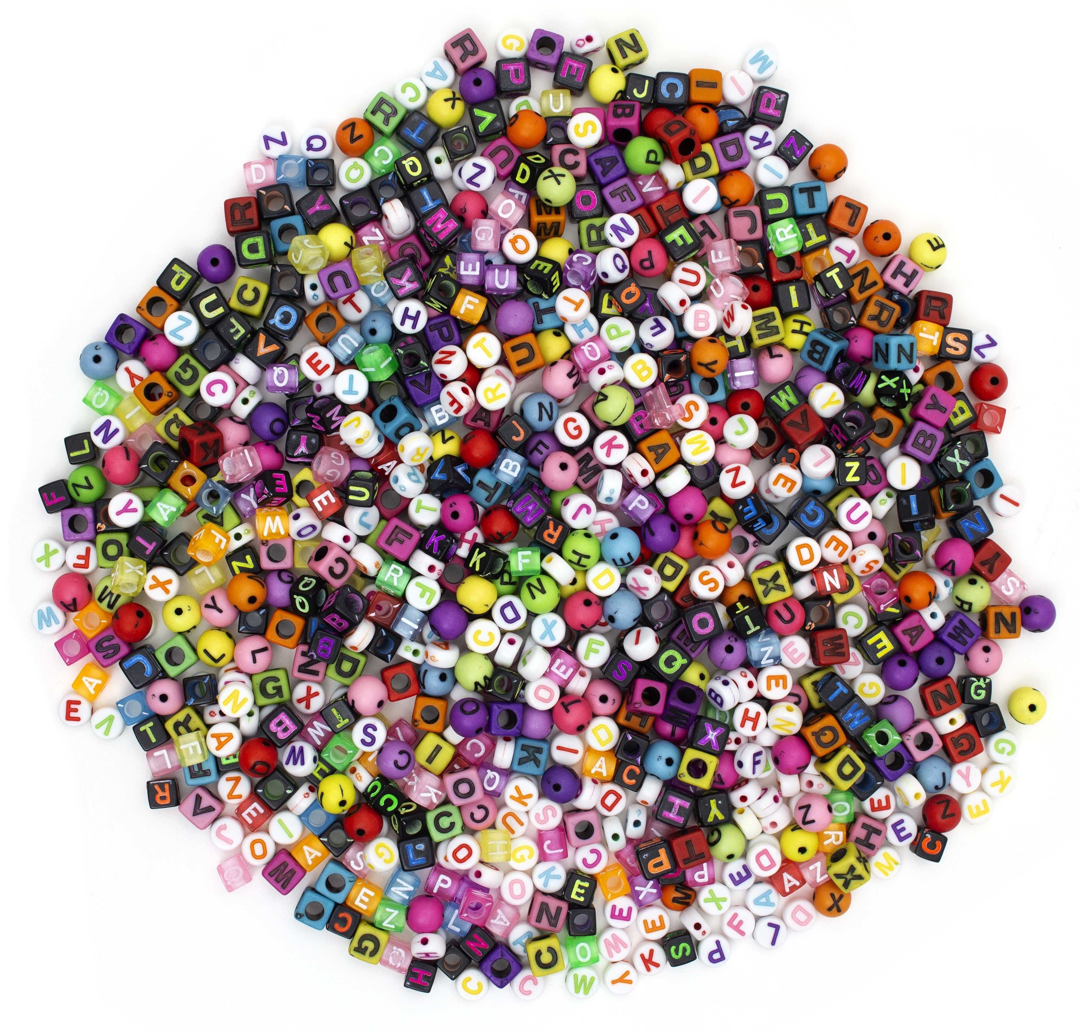 CousinDIY Alphabet Bead Mix-Neon (Pack of 3)