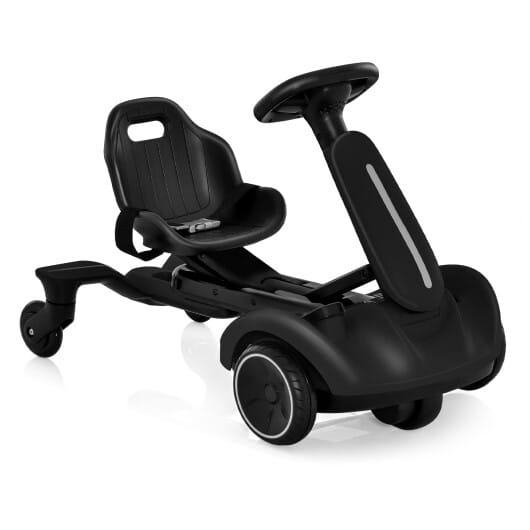 6V Kids Ride on Drift Car with 360?° Spin and 2 Adjustable Heights-Black - Color: Black