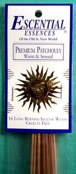 16/pk Premium Patchouli escential essences incense sticks