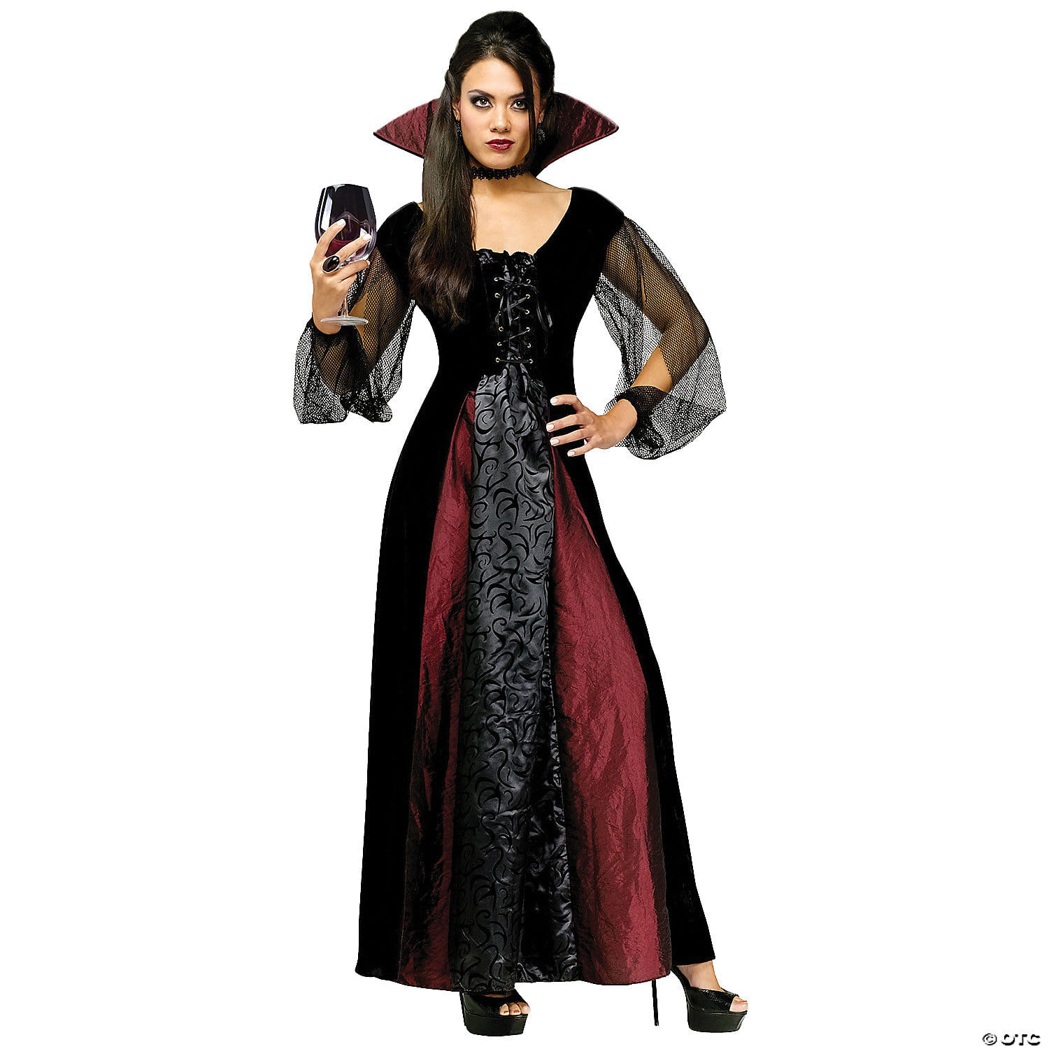 Womens goth vampire costume