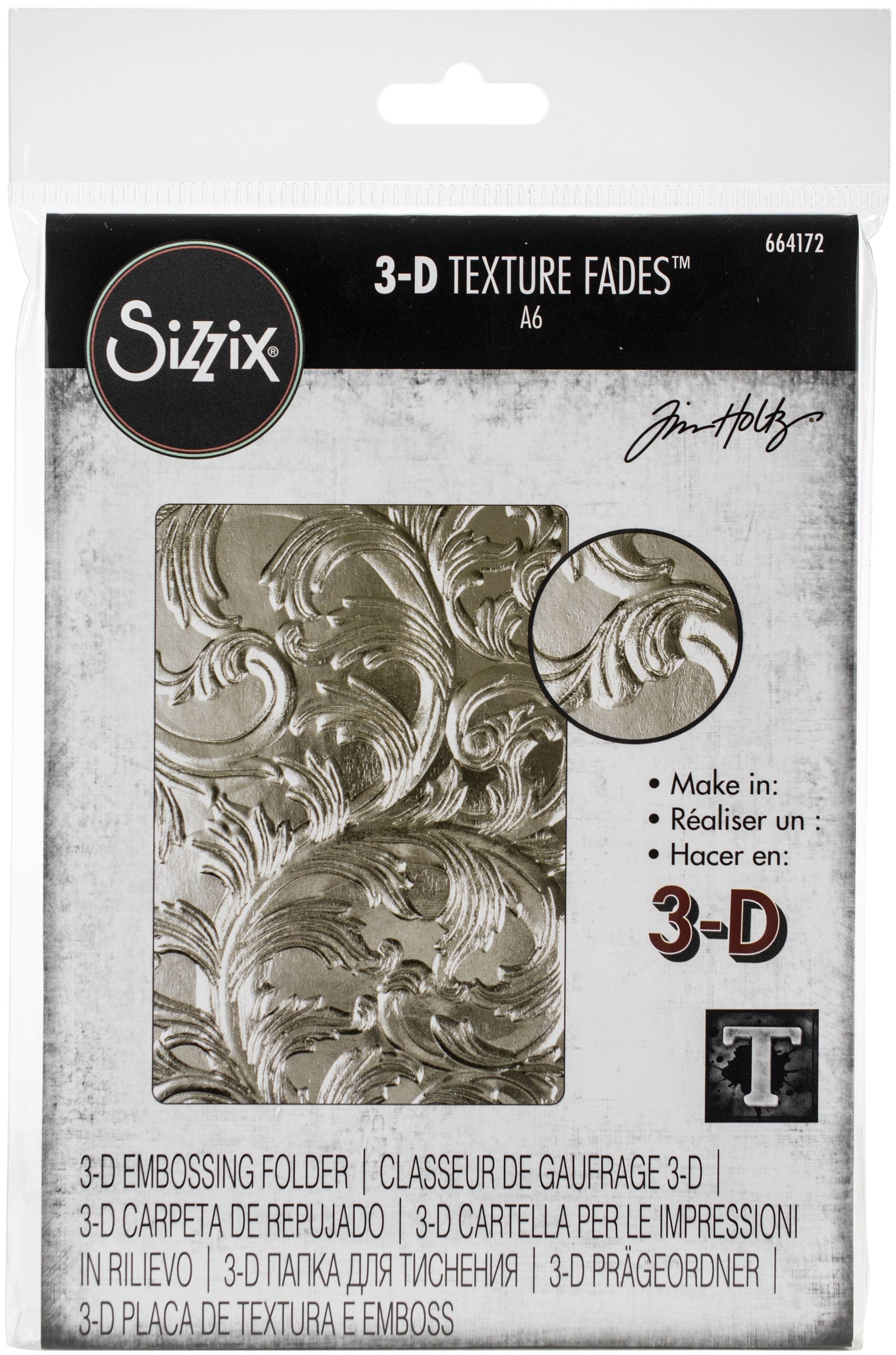Sizzix 3D Textured Impressions Embossing Folder By Tim Holtz Elegant