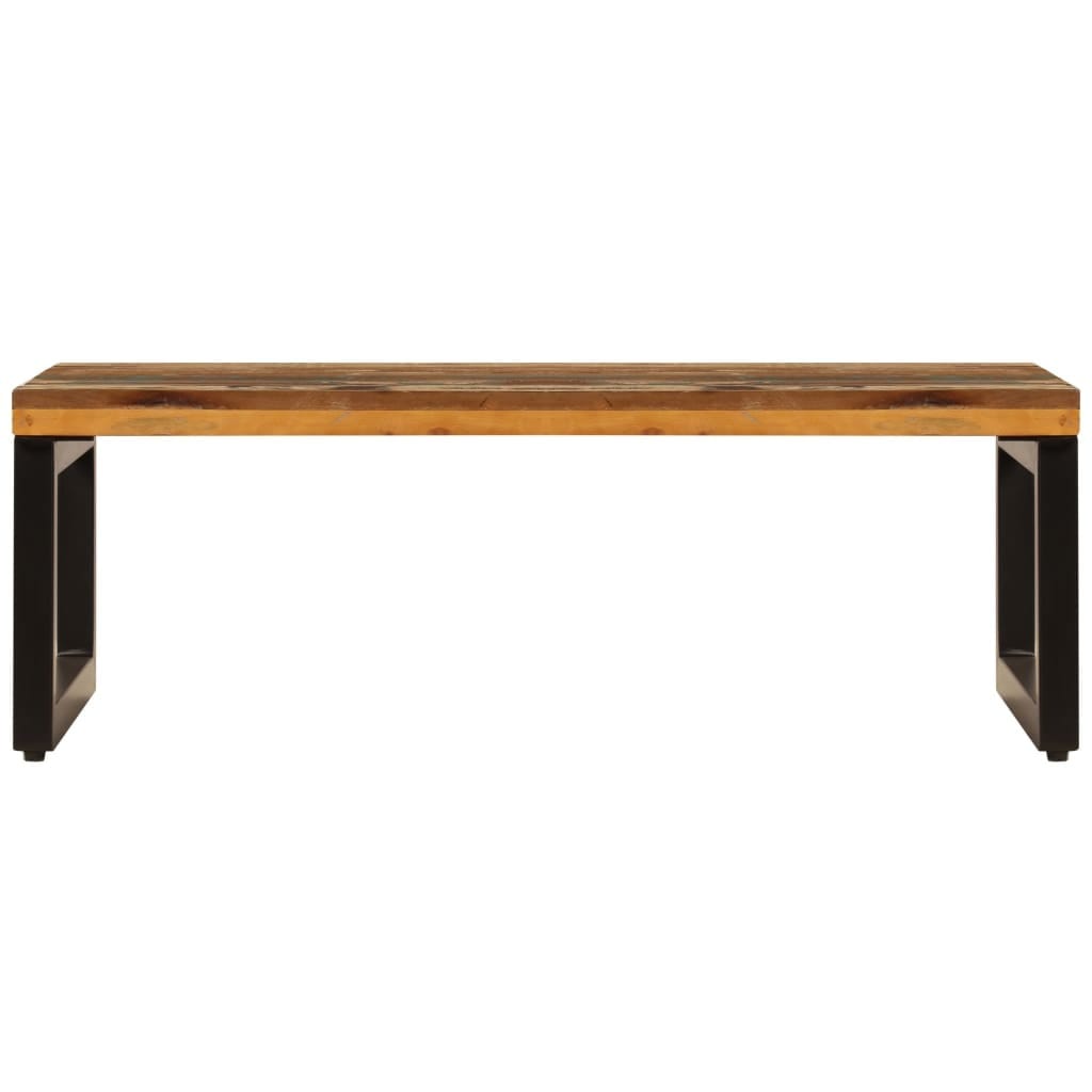 Coffee Table 39.4"x19.7"x13.8" Solid Reclaimed Wood and Steel