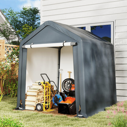 6 x 6.5/8 x 6.5 Feet Portable Motorcycle Outdoor Storage Shelter-8 Feet