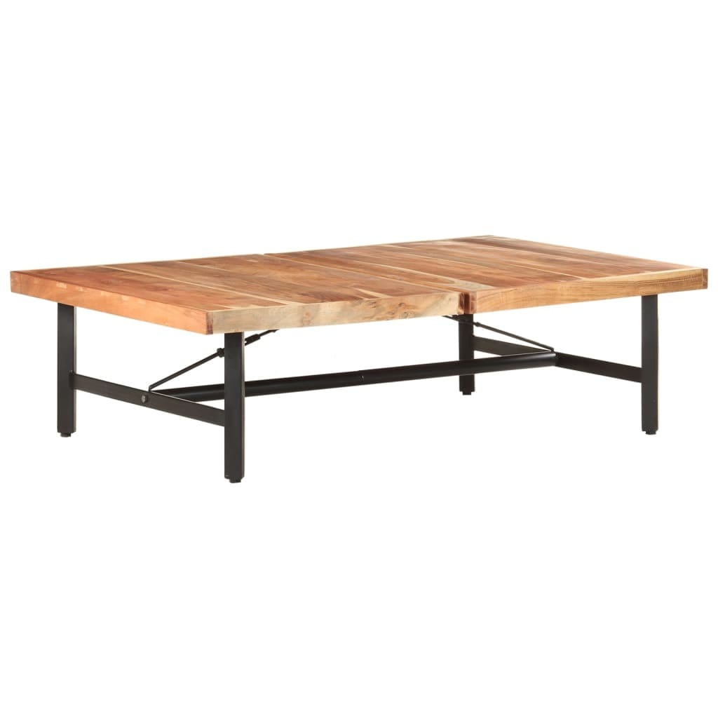 Coffee Table 55.9"x35.4"x16.5" Solid Acacia Wood