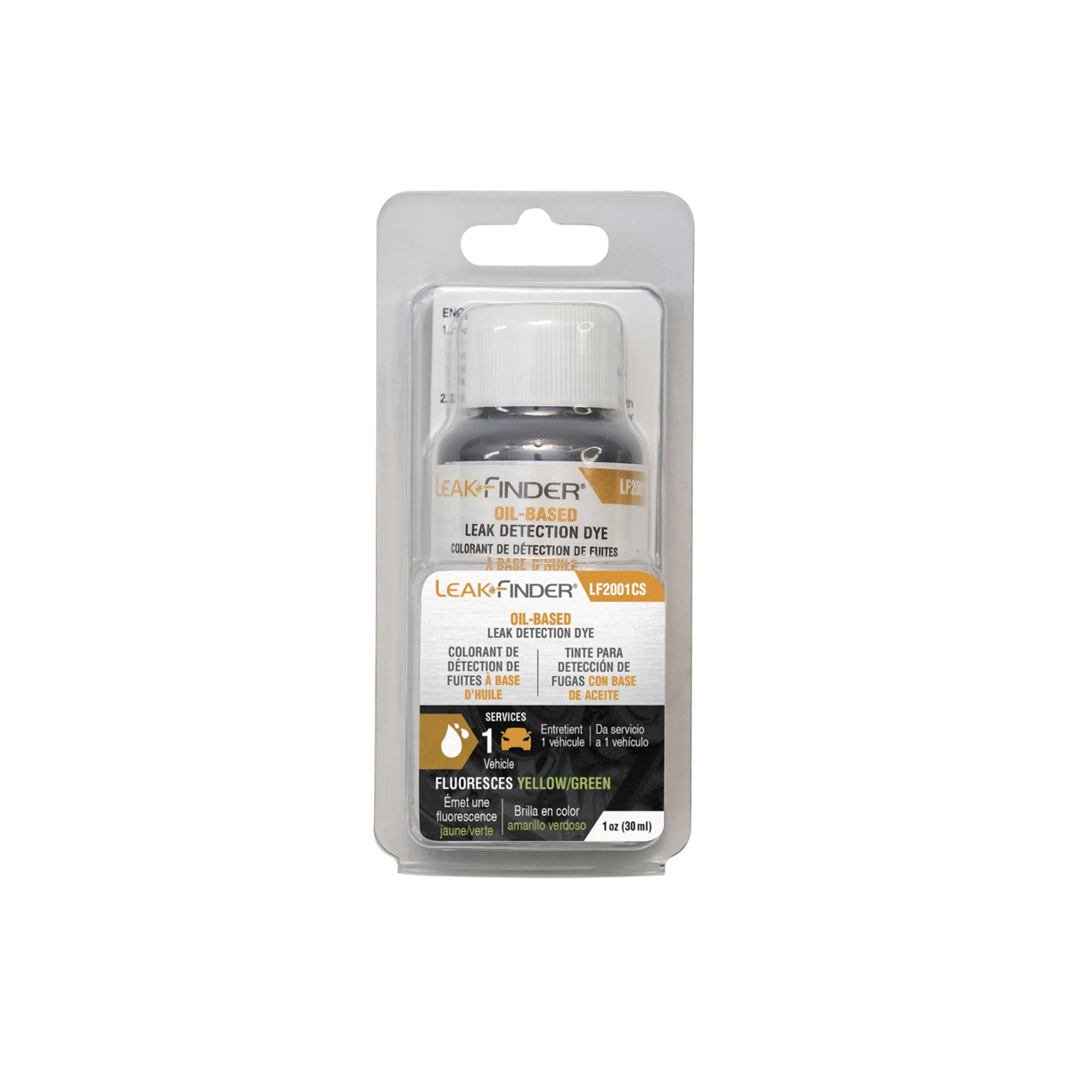 Tracer Products 1EA LeakFinder 1-oz (30 ml) bottle, oil dye
