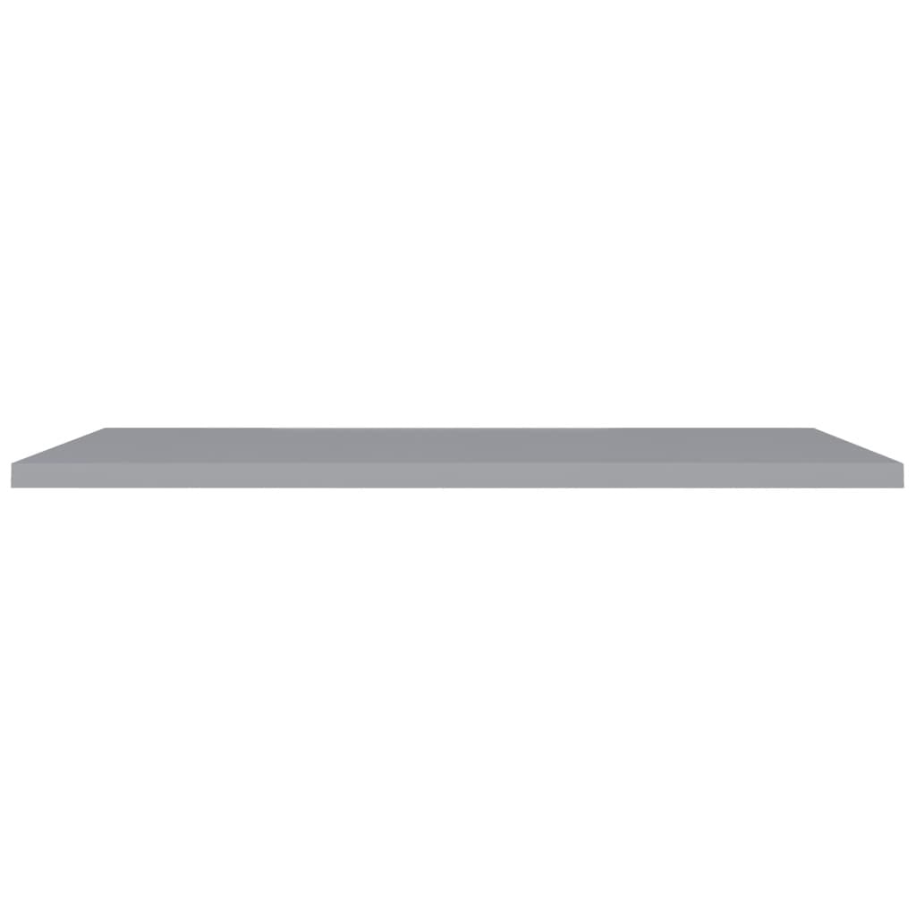 Floating Wall Shelves 4 pcs Gray 47.2"x9.3"x1.5" MDF
