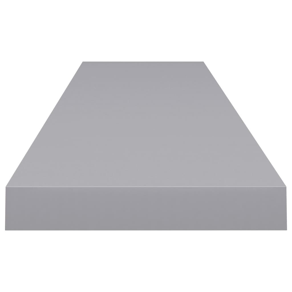 Floating Wall Shelves 4 pcs Gray 47.2"x9.3"x1.5" MDF
