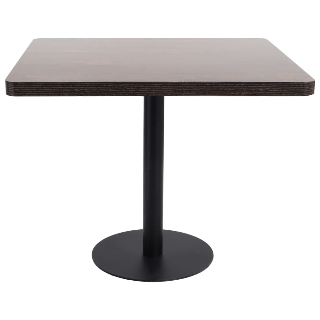 Bistro Table Dark Brown 31.5"x31.5" MDF