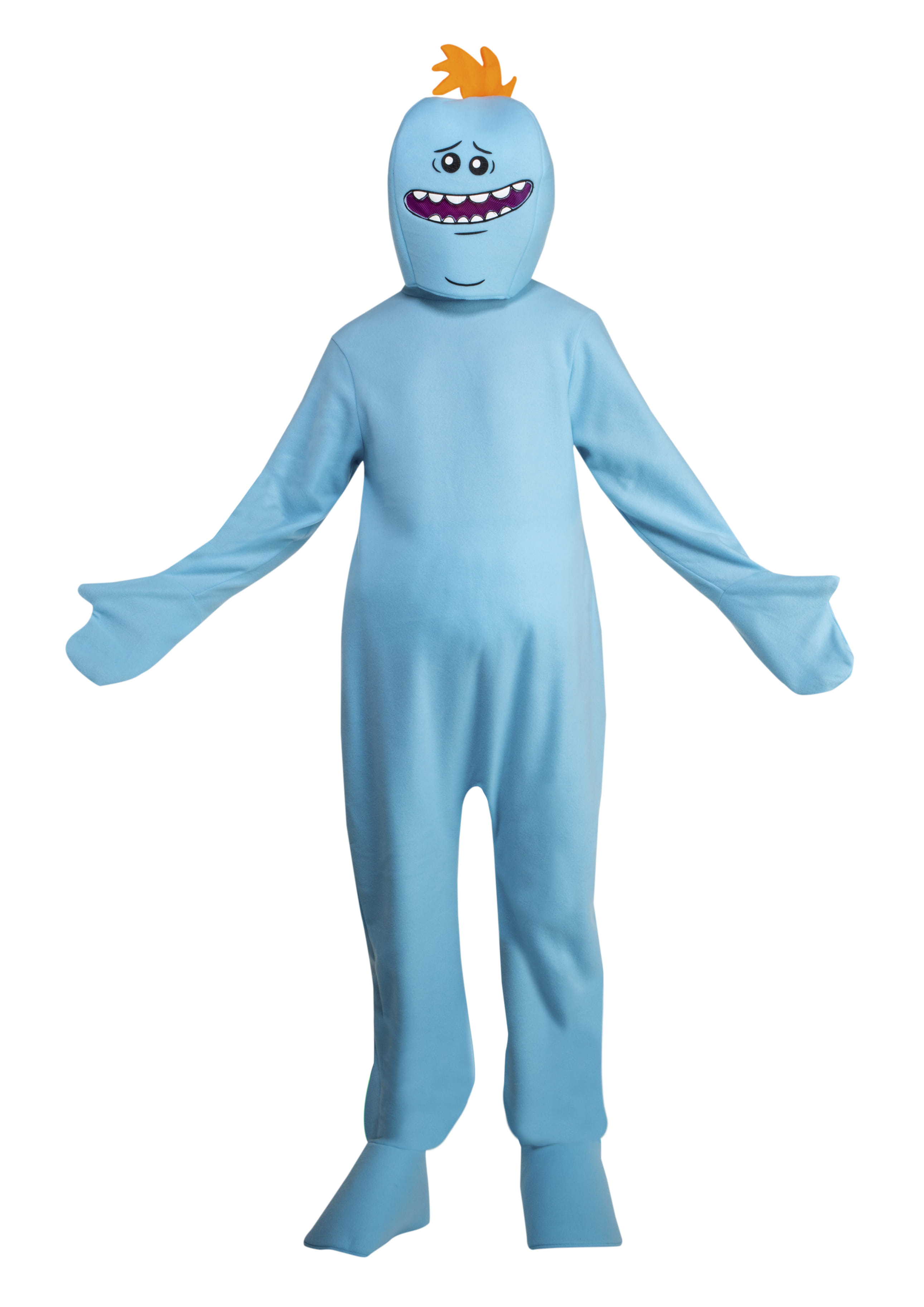 Adult Rick and Morty Mr. Meeseeks Costume Small