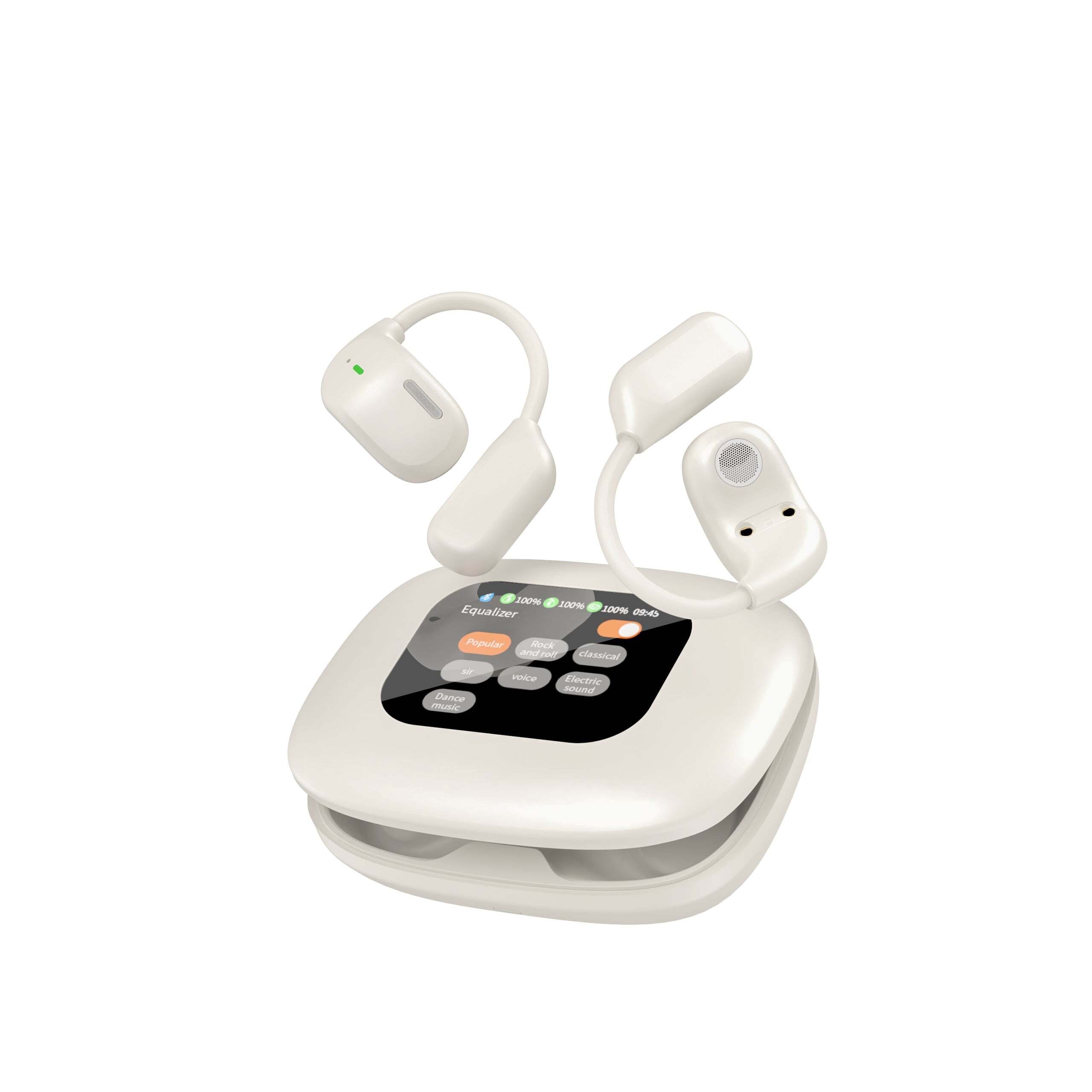 Color: WHITE - 3-In-1 Smart AI Translator And Out-Of-Ear Wireless Bluetooth Earphones