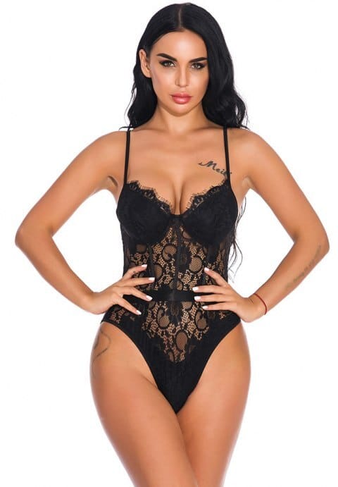 Romantic Gesture Lace Teddy