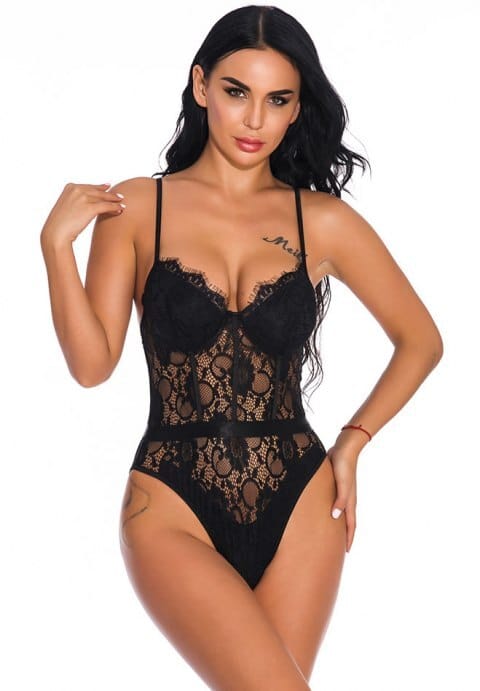 Romantic Gesture Lace Teddy