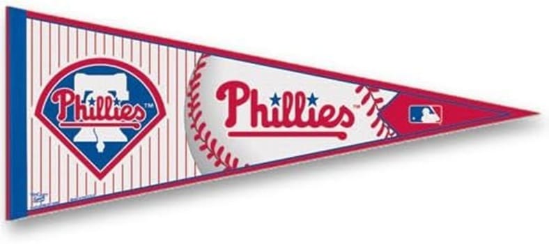 Philadelphia Phillies Pennant 12x30 Throwback