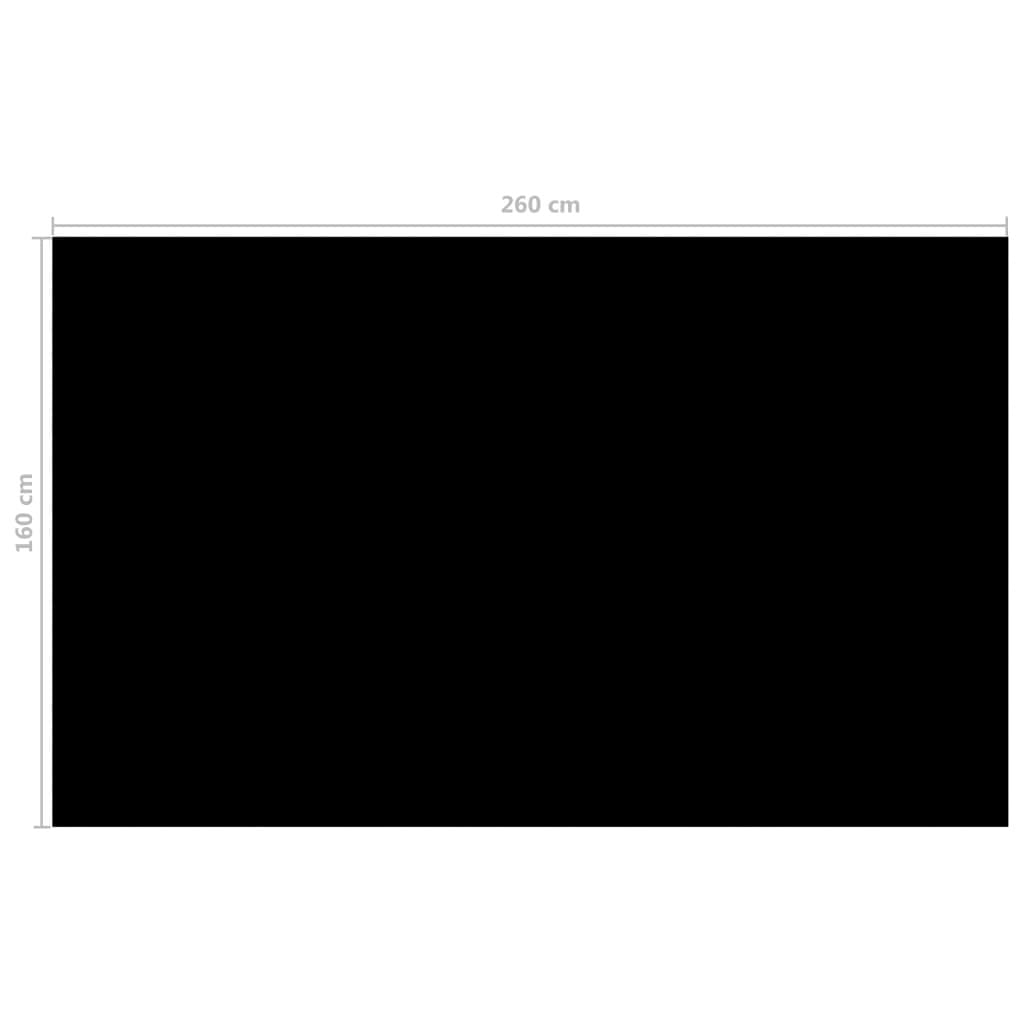 Pool Cover Black 102.4"x63" PE