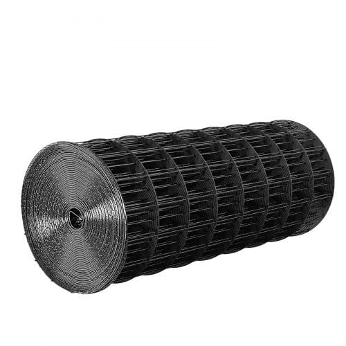 Hardware Cloth 24 in x 25 ft, 2 x 3 in Mesh 16 Gauge Galvanized Wire Mesh Roll, Weather-Resistant Vinyl Coated Chicken Wire Fencing, Heavy Duty Welded Garden Plant Fencing for Rabbit Cage Snake