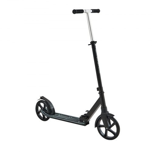 Kick Scooter for Kids Ages 8+, Teens & Adults, 2-Wheel Toddler Scooter with Adjustable Height Handlebar, Wide Anti-Slip Deck, Foldable Lightweight Frame for Boys & Girls up to 220 lbs, Black