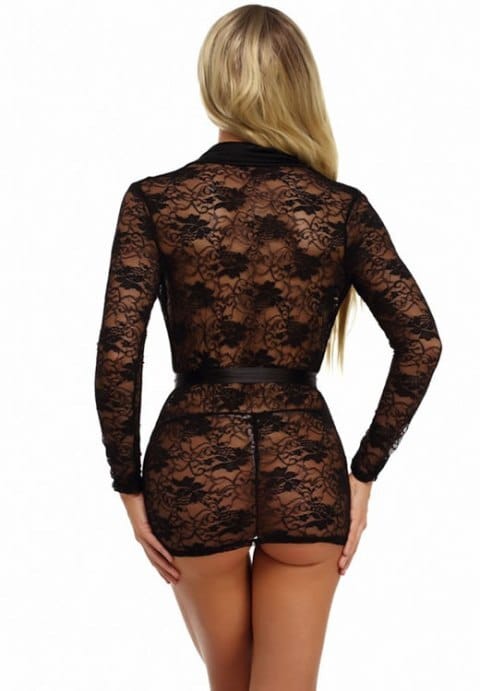 Floral Lace Short Robe