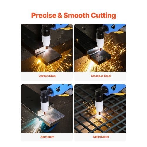 Plasma Cutter, 50A Plasma Cutting Machine, 110V/220V Dual Voltage Digital Display IGBT Inverter - with 2T/4T Function & Adjustable PA/PT Time for Home Repairs, Workshops