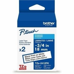 Black/white tape (18mm) (2 pac