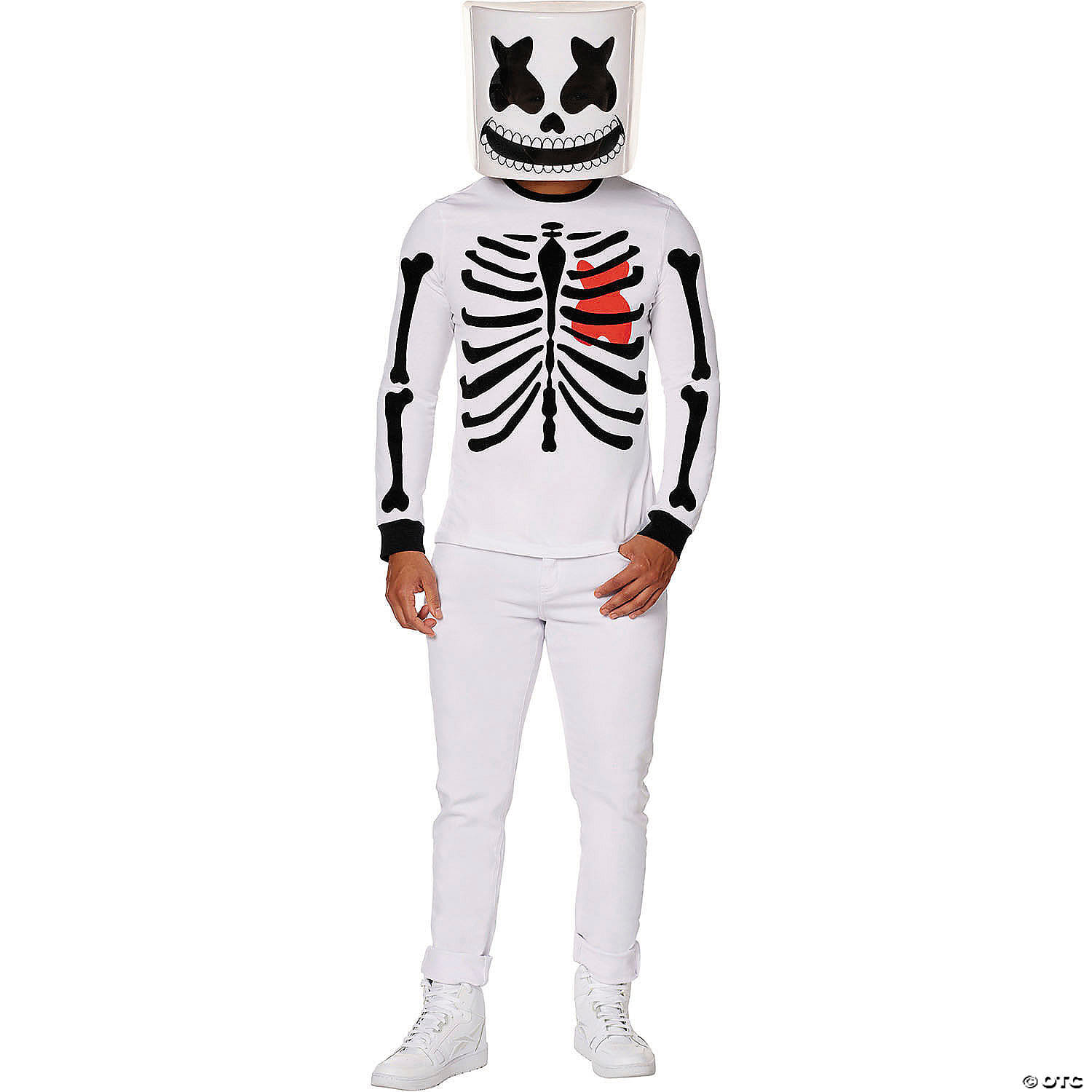 Marshmello skeleton adult large