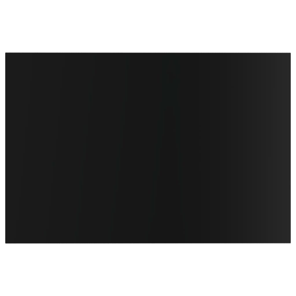Bookshelf Boards 8 pcs High Gloss Black 23.6"x15.7"x0.6" Engineered Wood