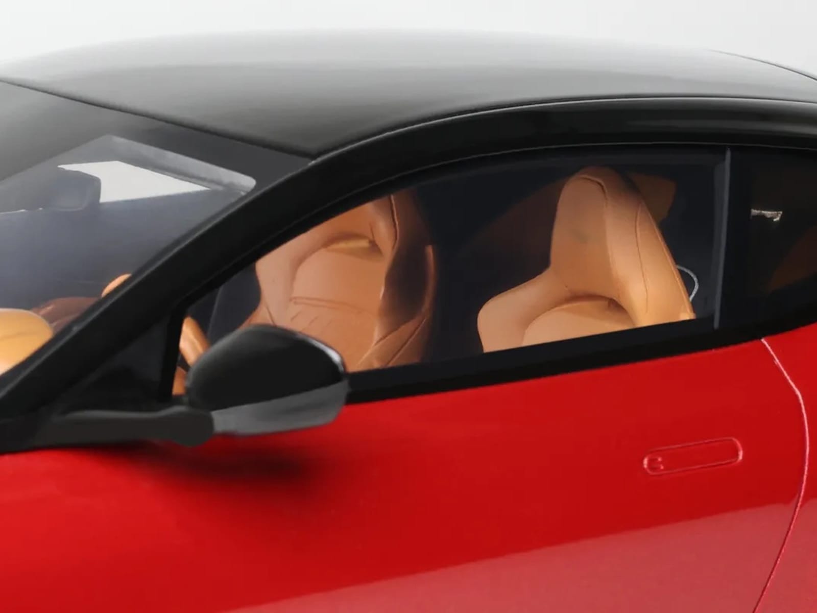 2023 Aston Martin DB12 Hyper Red with Black Top 1/18 Model Car by GT Spirit