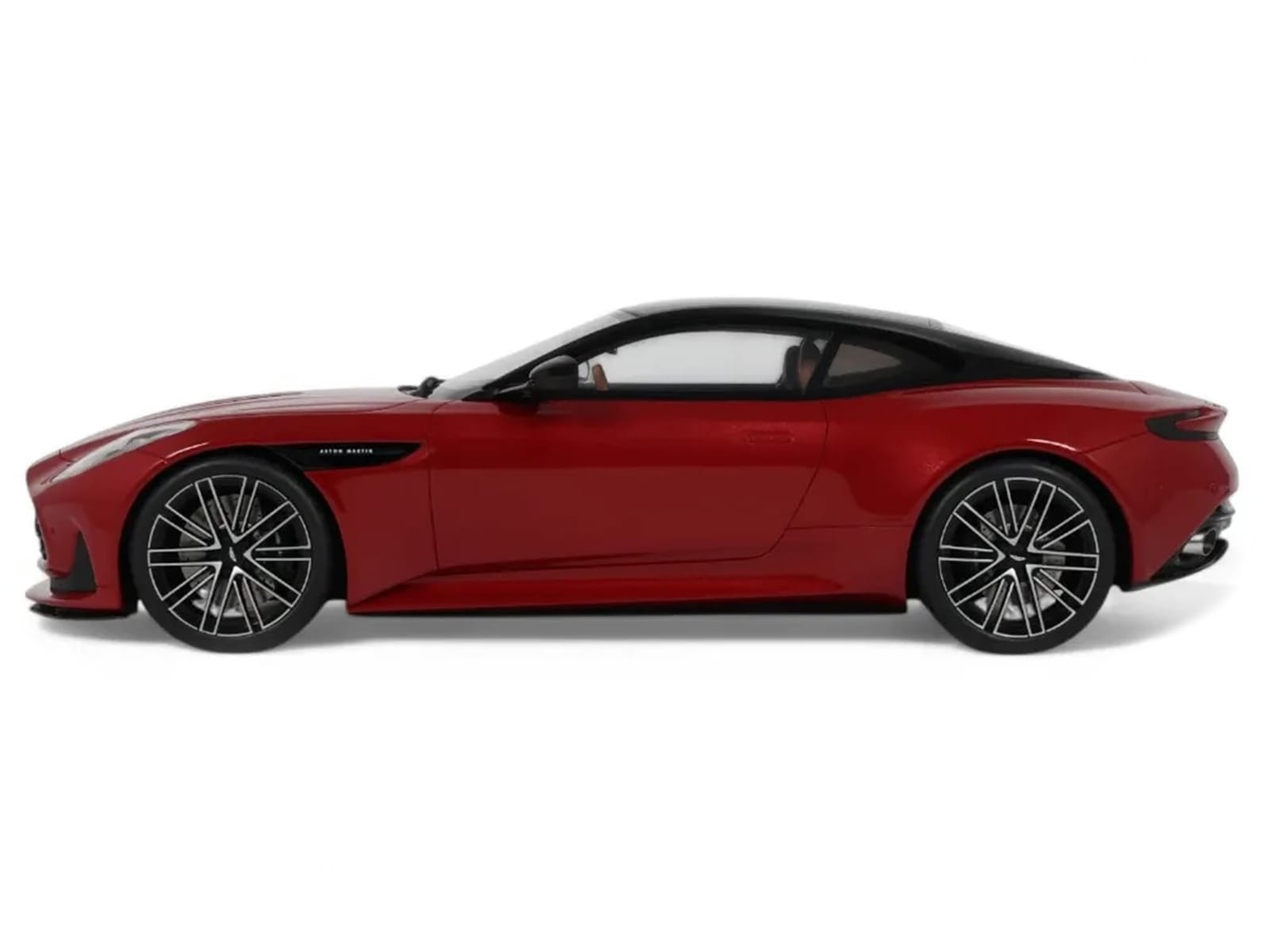 2023 Aston Martin DB12 Hyper Red with Black Top 1/18 Model Car by GT Spirit