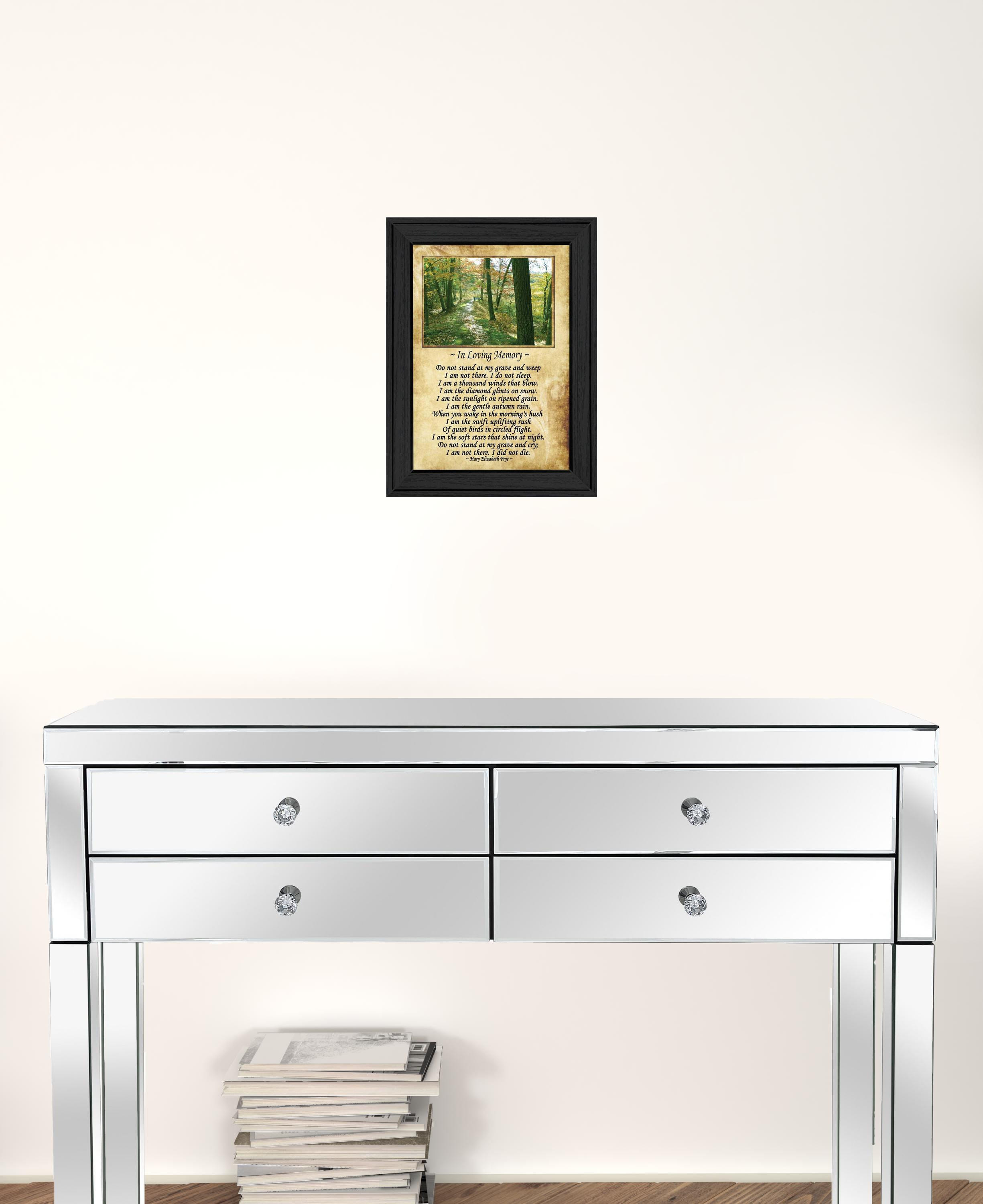 In Loving Memory 1 Black Framed Print Wall Art