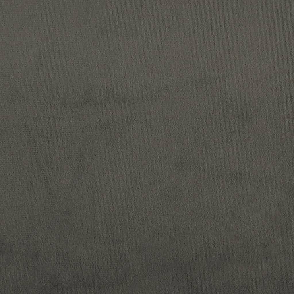 Box Spring Bed Frame Dark Gray Queen Velvet (US/AU Only)