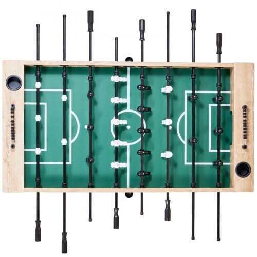Foosball Table, 55 inch Standard Size Table, Indoor Full Size Foosball Tables for Home, Family, and Game Room, Durable Soccer Set, Includes 4 Balls, Score Keeper, and 2 Cup Holders