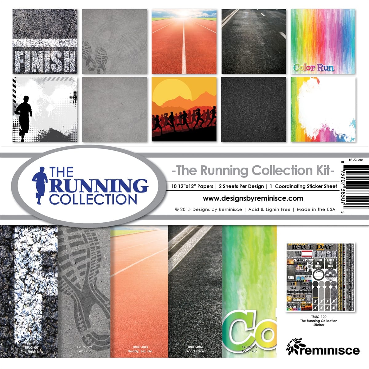 Reminisce Collection Kit 12X12-Running (Pack of 1)