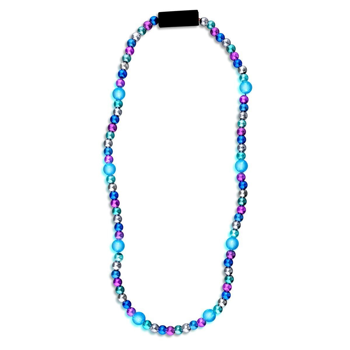 Brilliant Blue LED Bead Necklace