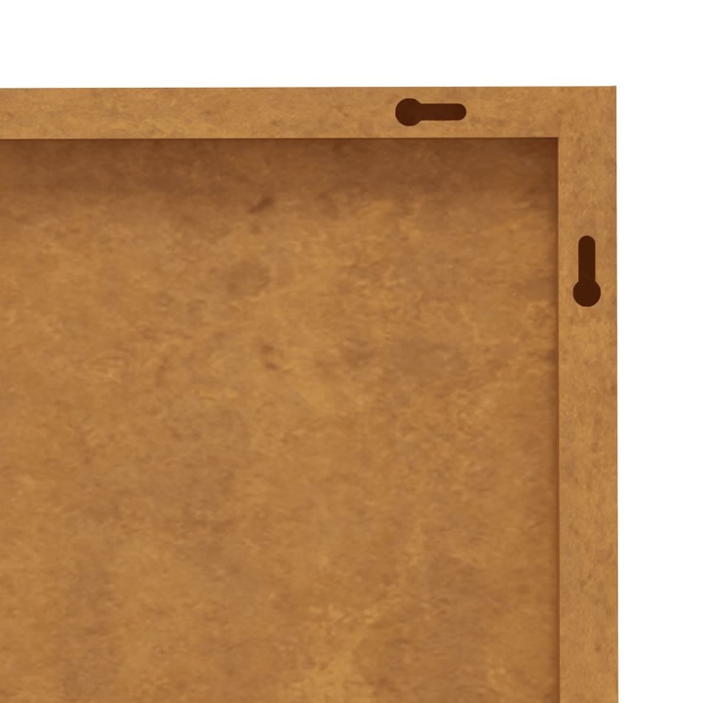 Patio Wall Decoration 41.3"x21.7" Corten Steel Skyline Design