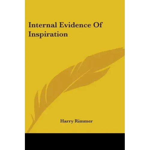 Internal Evidence Of Inspiration - Paperback