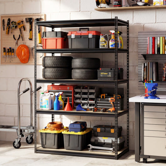 5-Tier Garage Shelving Unit 2200 LBS Heavy Duty Adjustable Utility Rack-Set of 2 - Size: Set of 2