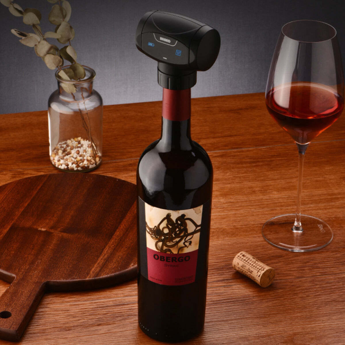 PACK: SINGLE - Napa King Auto Vacuum Wine Preserver Saver Cap