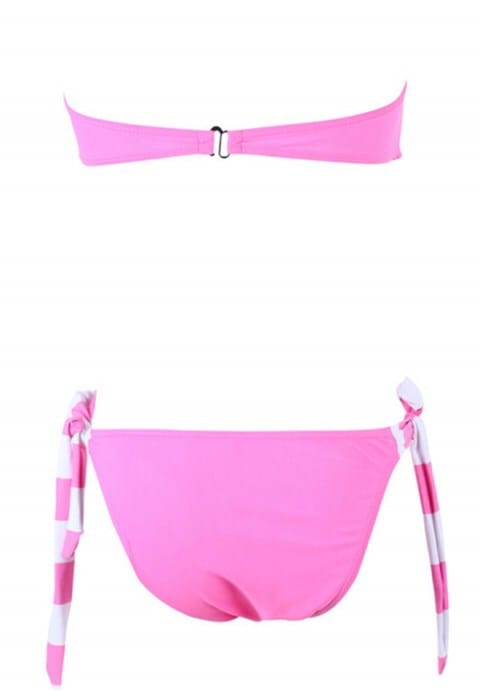 Sexy Strapless Bikini Sexy Stripe Elasticity Swimsuit