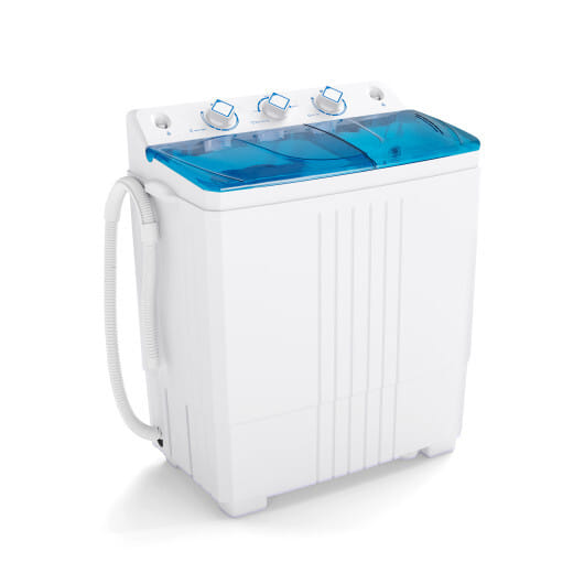 Costway Portable Washing Machine with Built-in Drain Pump Blue