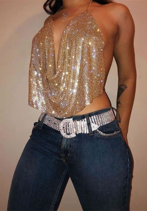 Glisten To Your Heart Crop Top