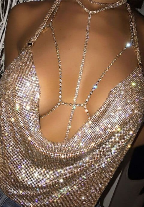 Glisten To Your Heart Crop Top